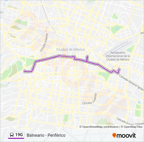 19G Bus Line Map