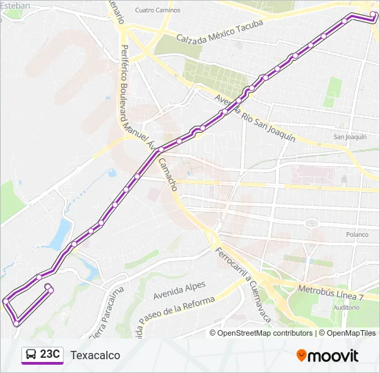 23C Bus Line Map