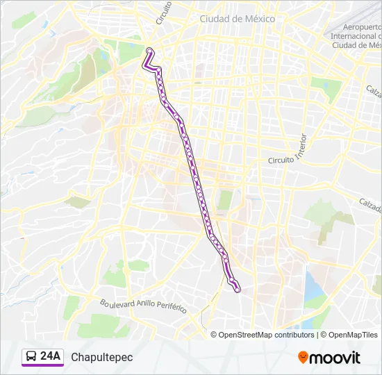 24A Bus Line Map