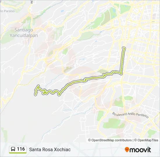 116 Bus Line Map