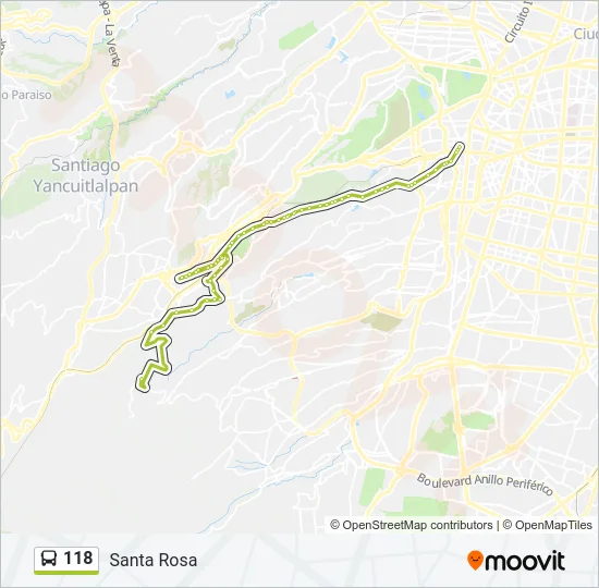 118 Bus Line Map