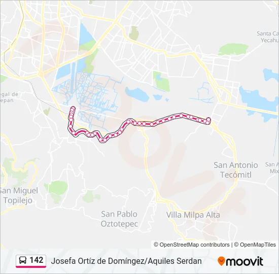142 Bus Line Map