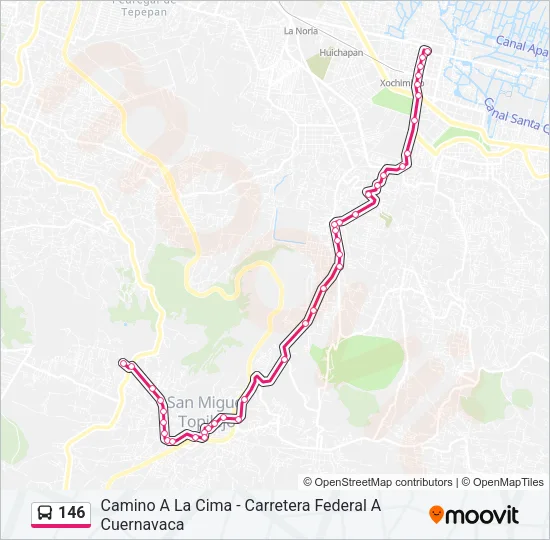 146 Bus Line Map
