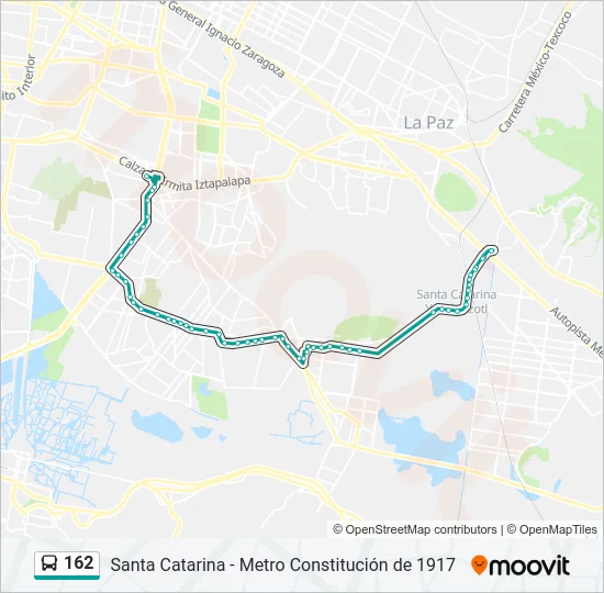 162 Bus Line Map