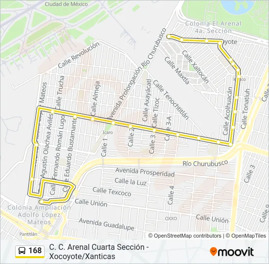168 Bus Line Map
