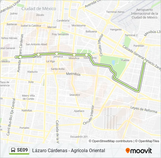 SE09 Bus Line Map