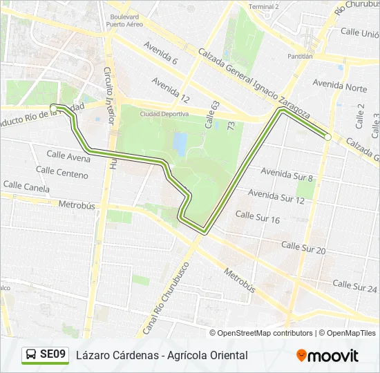 SE09 Bus Line Map