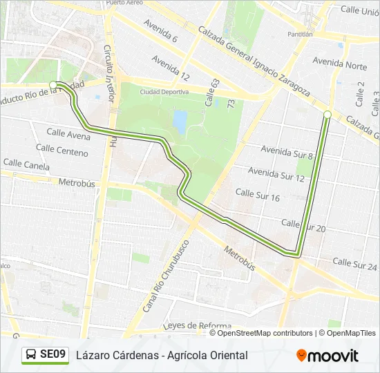 SE09 Bus Line Map
