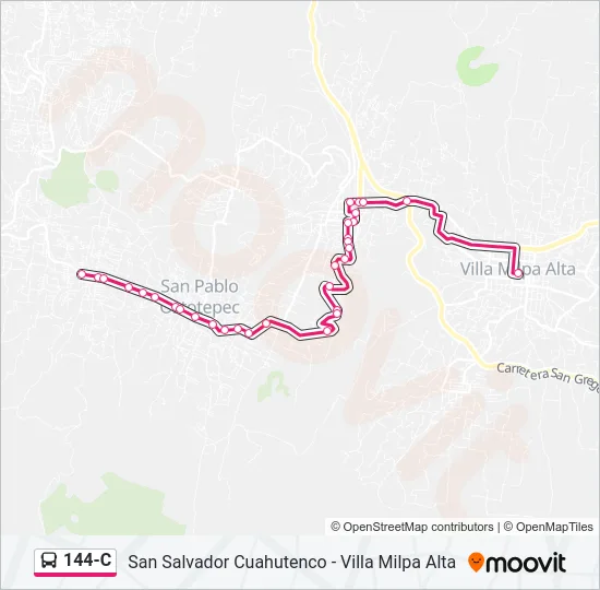 144-C Bus Line Map