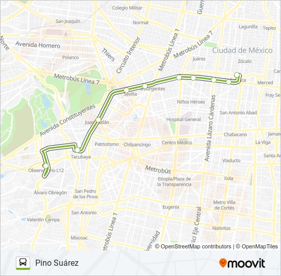 ORDINARIO1 L1 bus Line Map