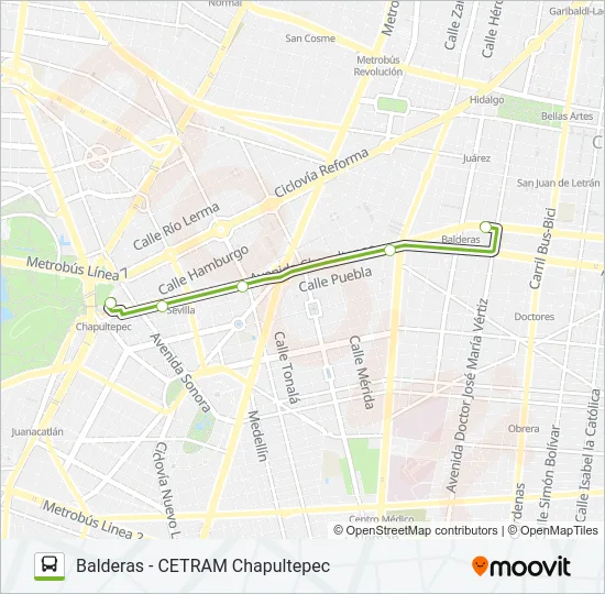 ORDINARIO2 L1 Bus Line Map