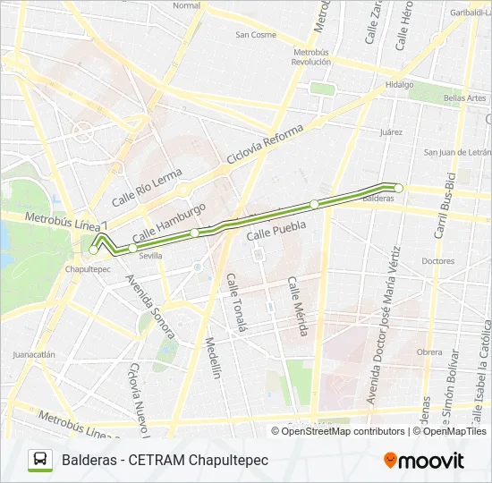 ORDINARIO2 L1 Bus Line Map