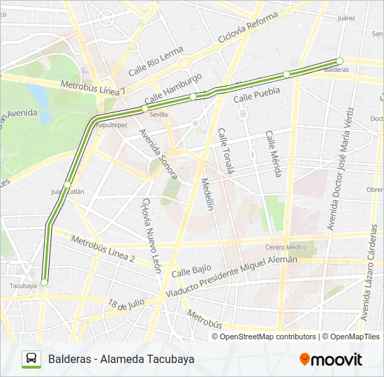 ORDINARIO3 L1 Bus Line Map