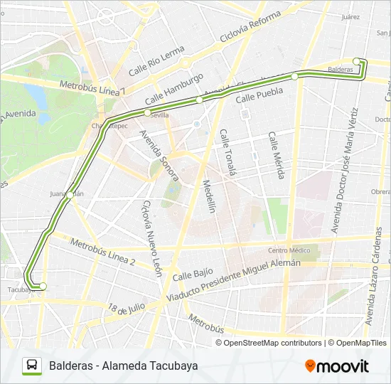 ORDINARIO3 L1 Bus Line Map