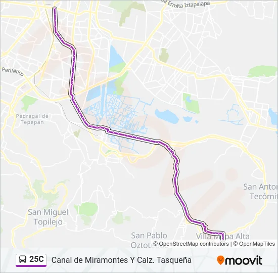 25C Bus Line Map