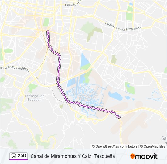 25D bus Line Map