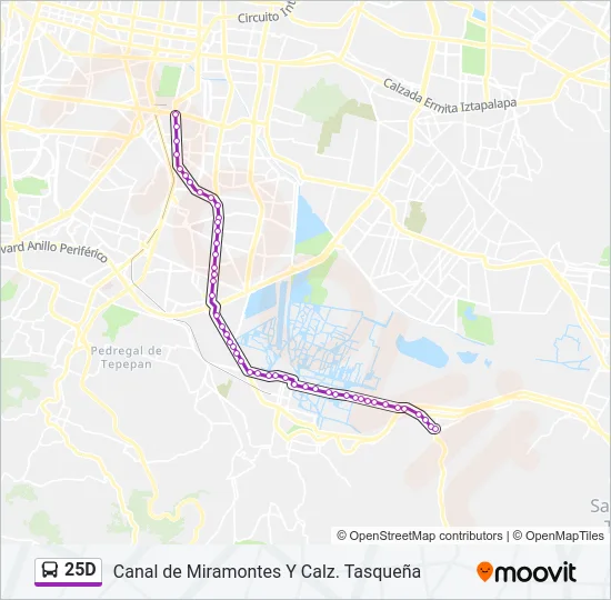 25D Bus Line Map