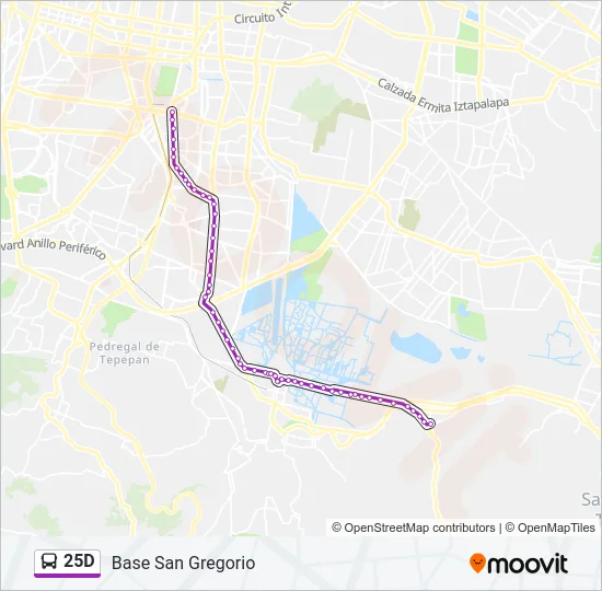 25D Bus Line Map
