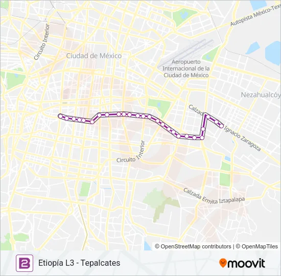 2 Bus Line Map