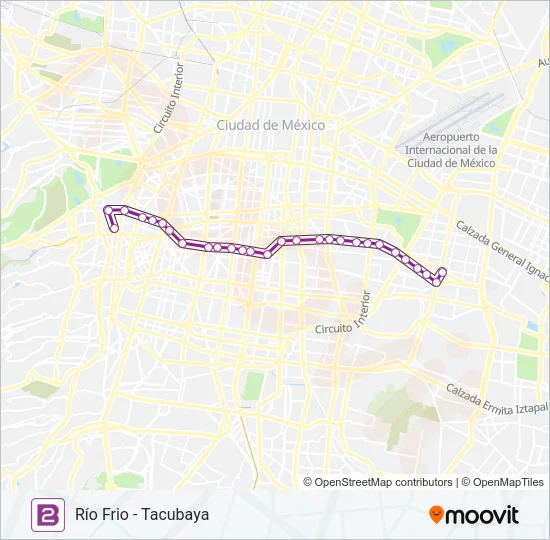 2 Bus Line Map
