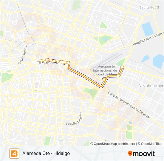 4 Bus Line Map