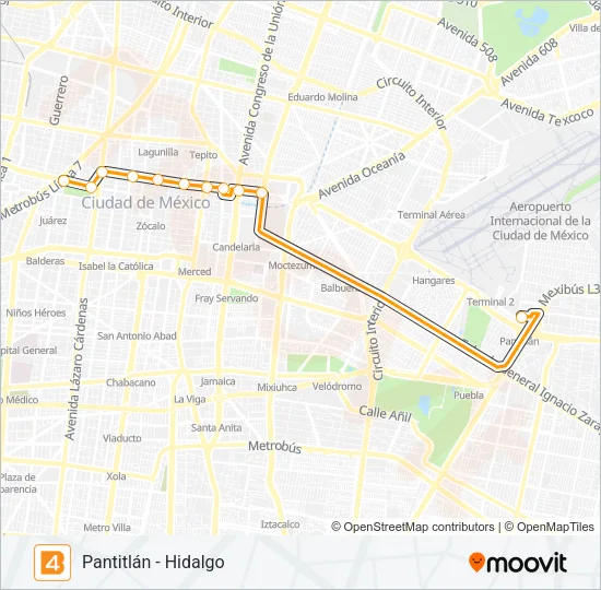 4 Bus Line Map