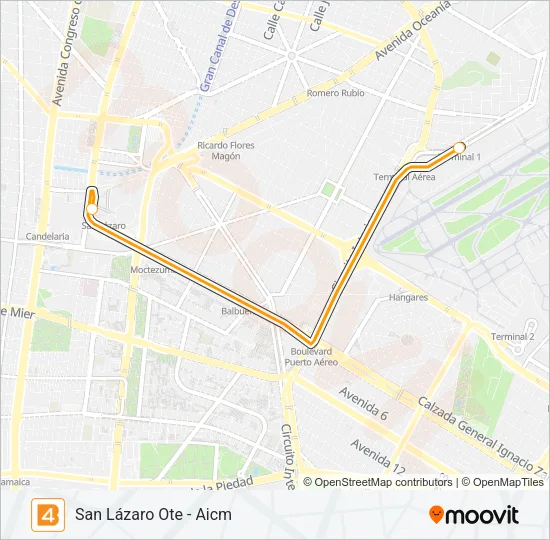 4 Bus Line Map