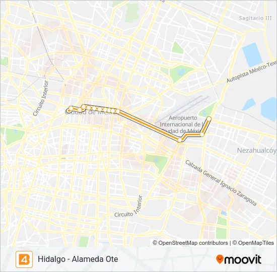 4 Bus Line Map