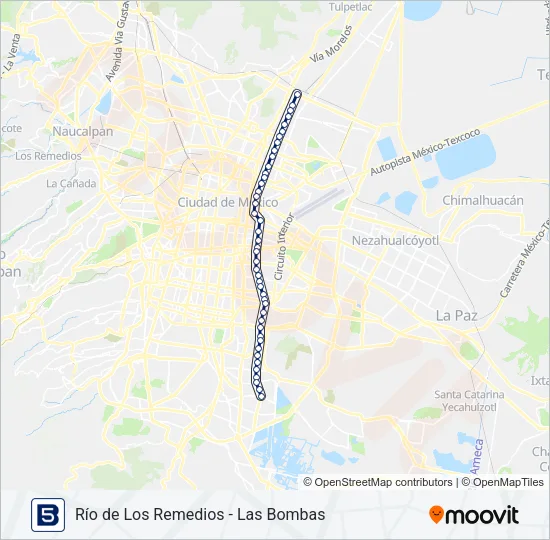 5 Bus Line Map