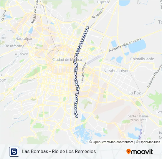 5 Bus Line Map