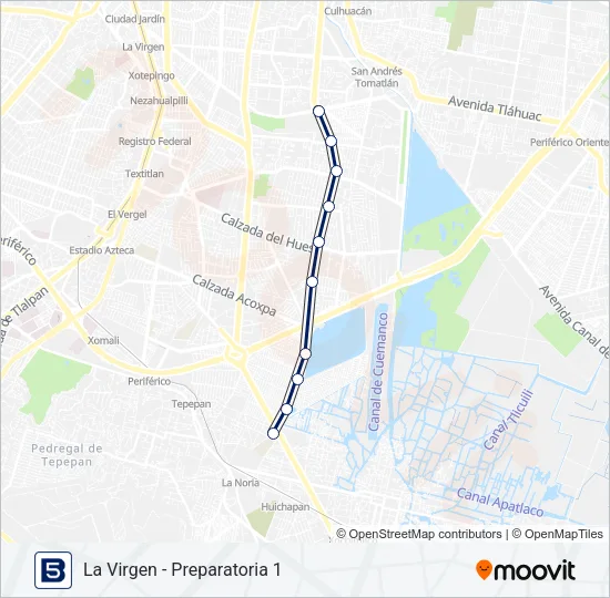 5 Bus Line Map