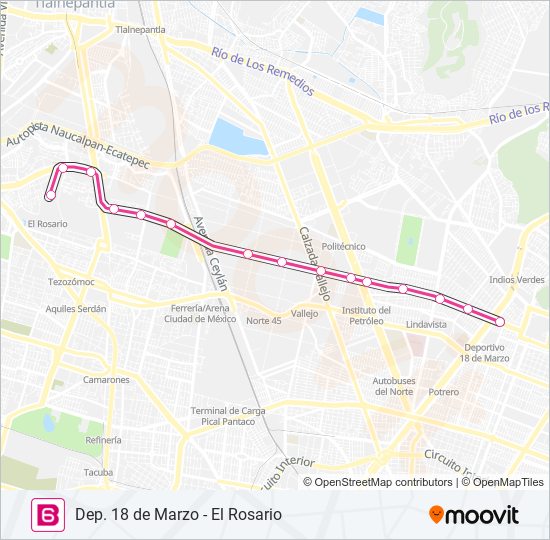 6 bus Line Map