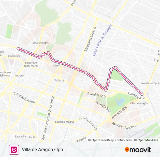 6 Bus Line Map