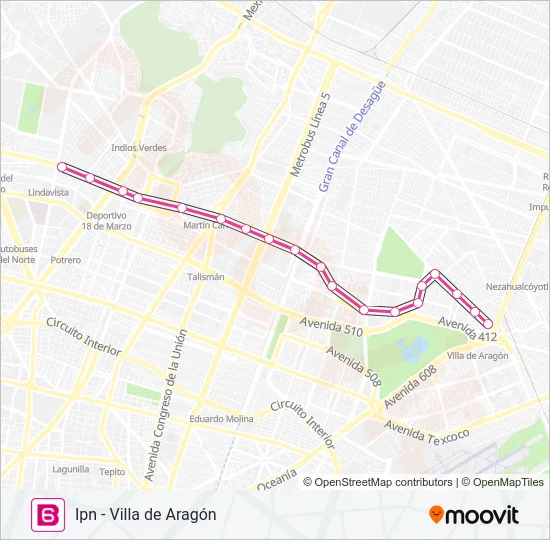 6 Bus Line Map