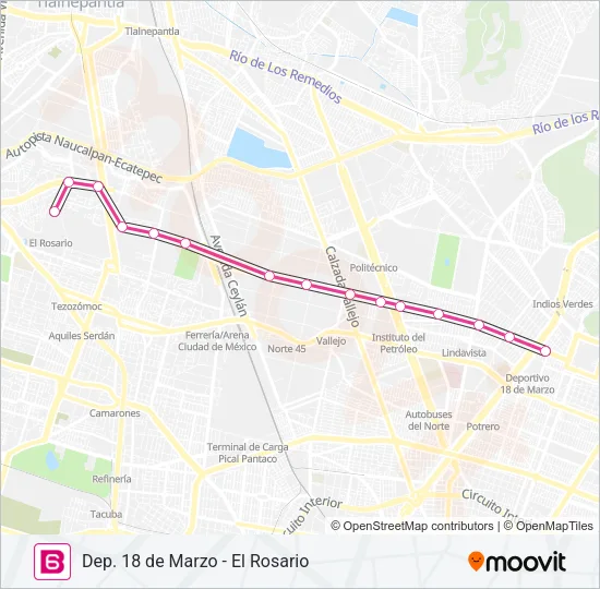 6 Bus Line Map