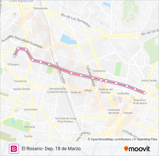 6 Bus Line Map