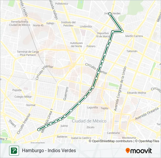 7 Bus Line Map