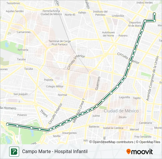 7 Bus Line Map