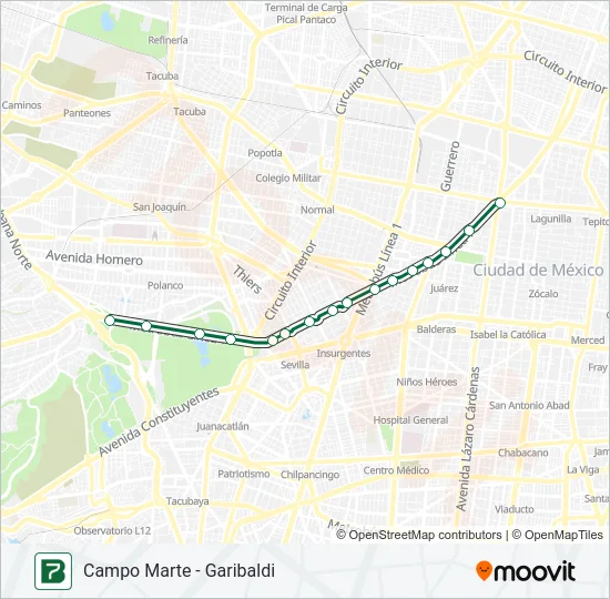 7 Bus Line Map
