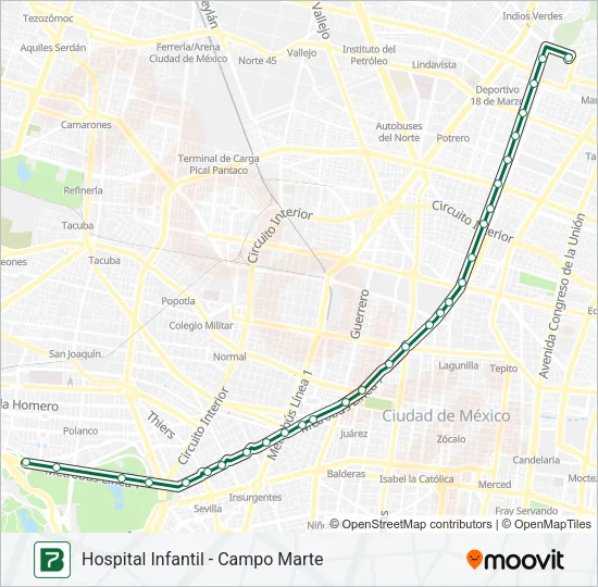 7 Bus Line Map