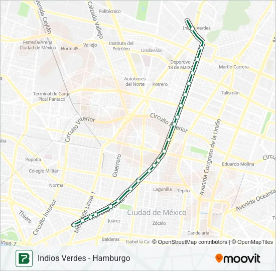 7 Bus Line Map
