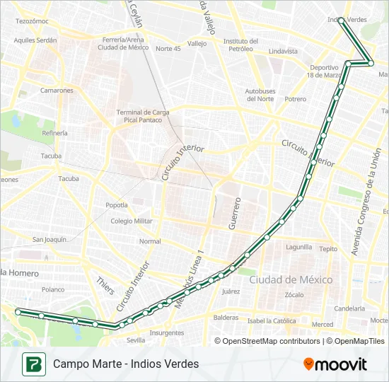 7 Bus Line Map