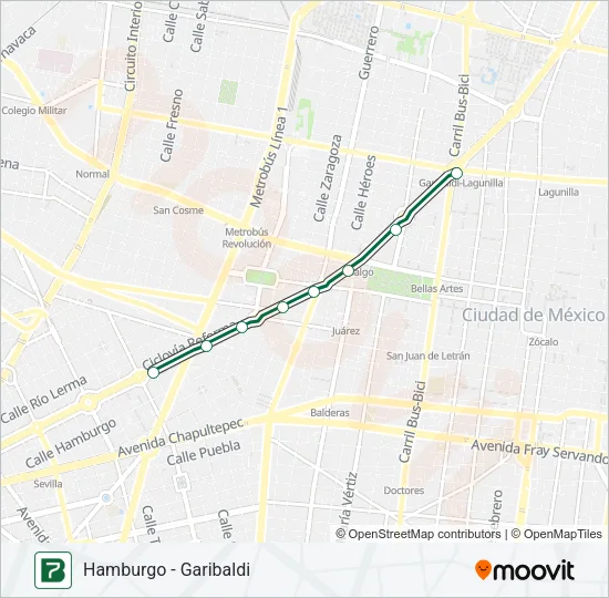 7 Bus Line Map