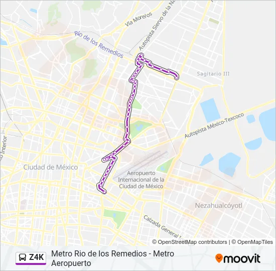 Z4K Bus Line Map