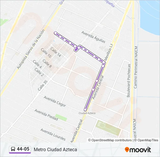 44-05 Bus Line Map