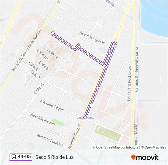 44-05 Bus Line Map