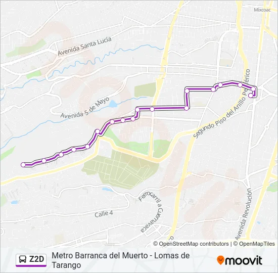 Z2D Bus Line Map