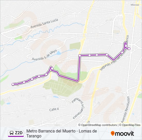 Mapa de Z2D de autobús