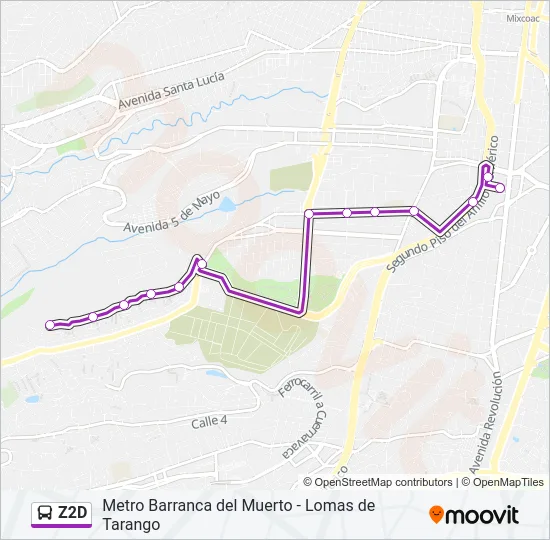 Z2D Bus Line Map