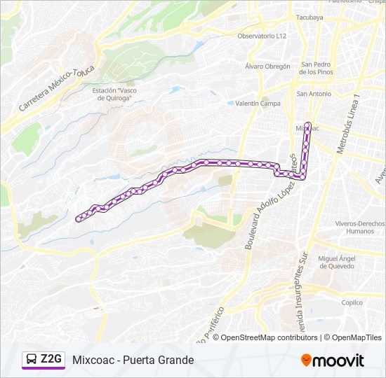 Z2G bus Line Map